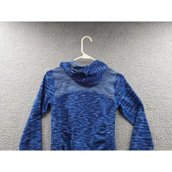 Athleta Women's Small Radiance Blue Space Dye Pullover Hoodie Style #103021 - Picture 9 of 13